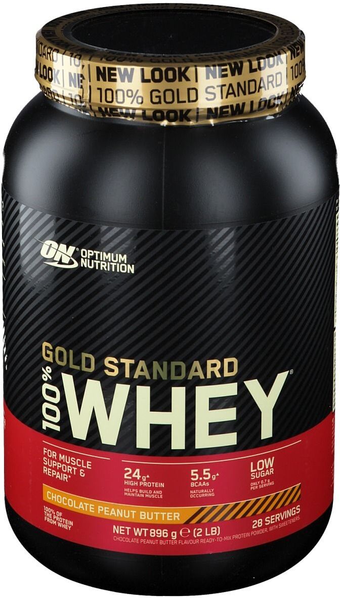 Optimum Nutrition 100 % Whey Gold Standard, Schokolade-Erdnussbutter, Pulver