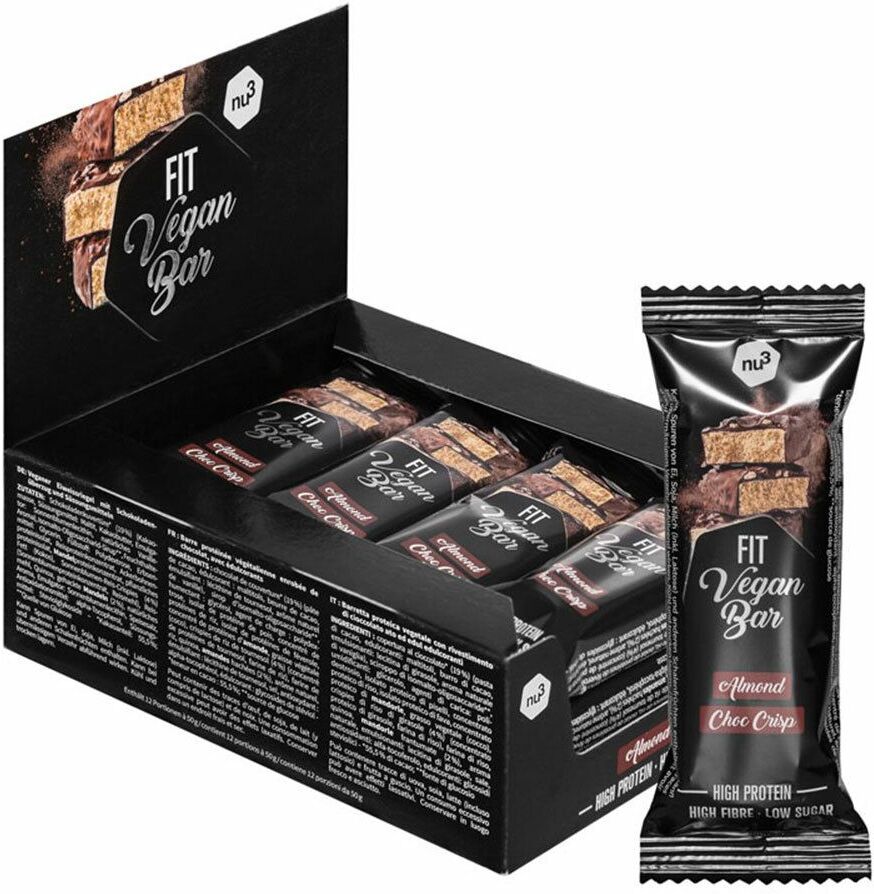 nu3 Fit Vegan Bar, Almond Choc Crisp