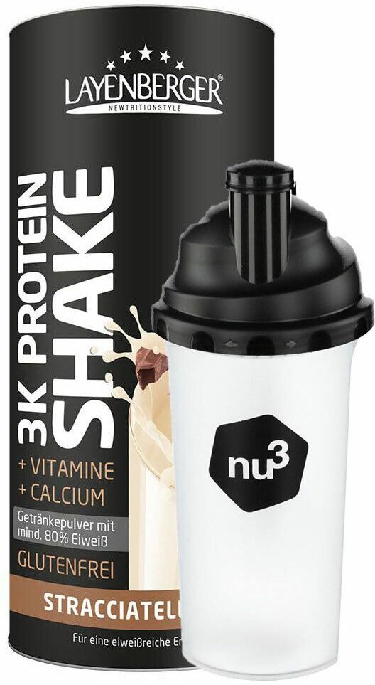 Diverse Layenberger® 3K Protein Shake Stracciatella + nu3 Shaker