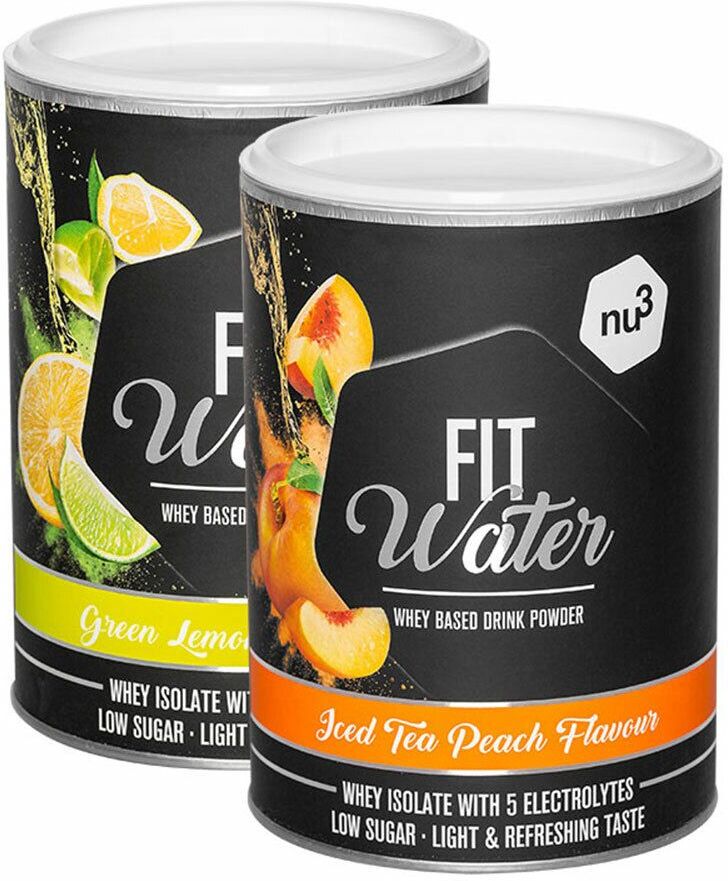 nu3 Fit Protein Water Iced Tea Peach + Green Lemonande