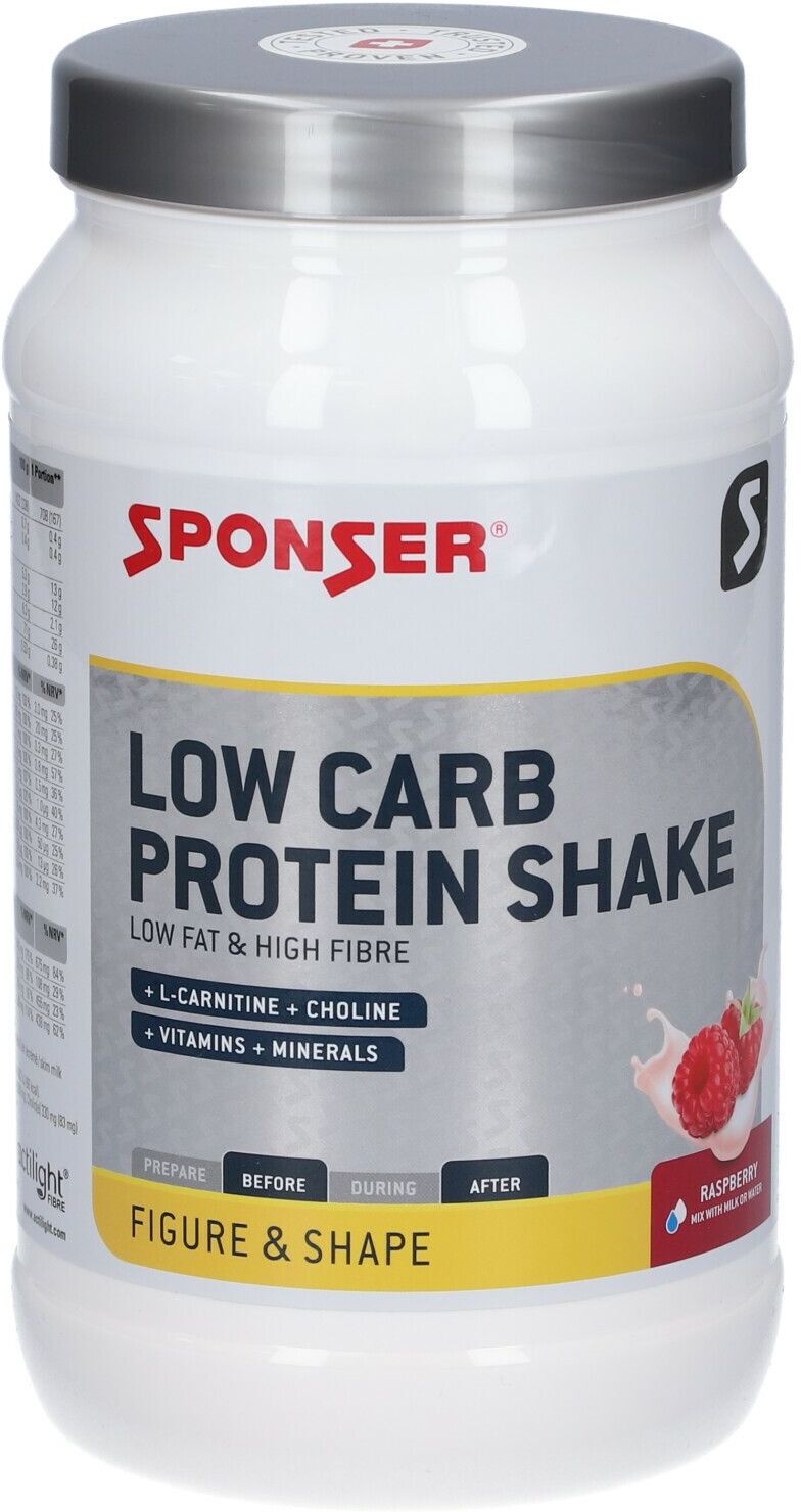 Sponser Europe GmbH Sponser® LOW Carb Protein Shake, Himbeere