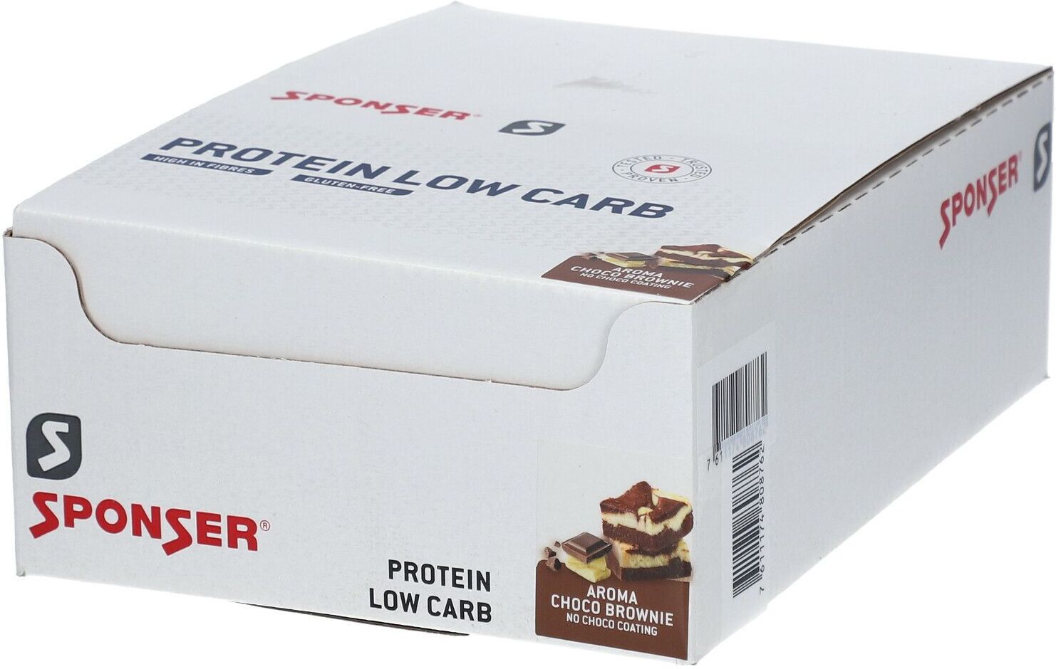 Sponser Europe GmbH Sponser® Protein LOW Carb Bar, Choco Brownie