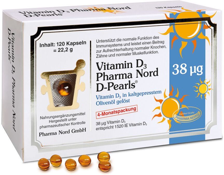 Pharma Nord Vitamin D3 Pharma Nord D-Pearls® 38 µg