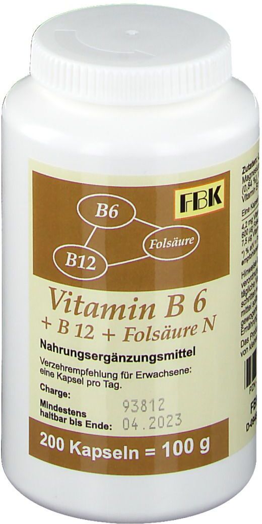 FBK Vitamin B6 + B12 + Folsäure N