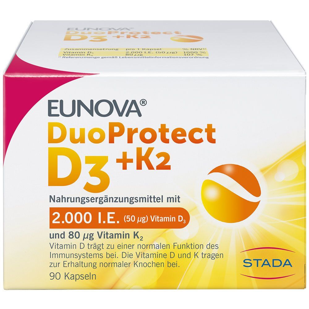 Eunova® DuoProtect D3+K2 2000 I.e./80 µg Kapseln
