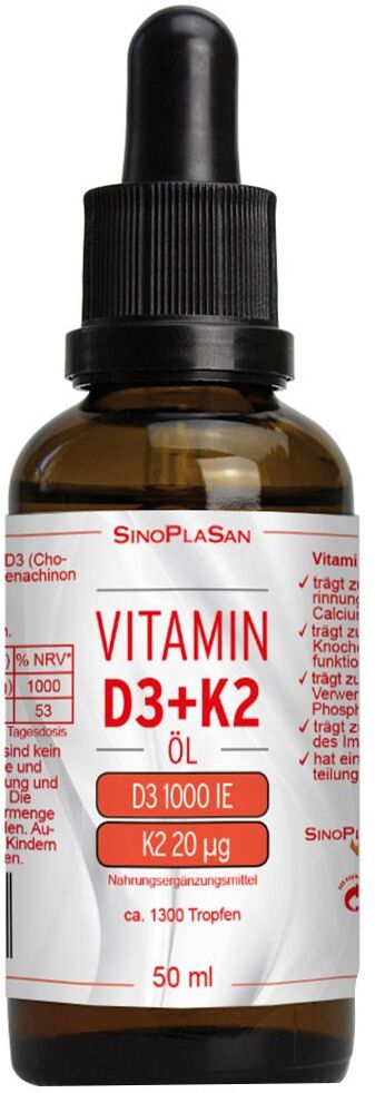 SinoPlaSan Vitamin D3/K2 Öl