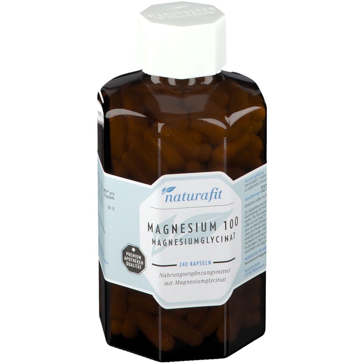 NaturaFit GmbH naturafit Magnesium 100 mg Magnesiumglycinat