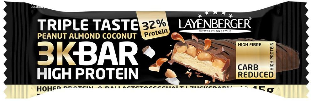 Layenberger Nutrition Group GmbH Layenberger® Triple Taste Erdnuss Mandel Kokos 3K High Protein Bar