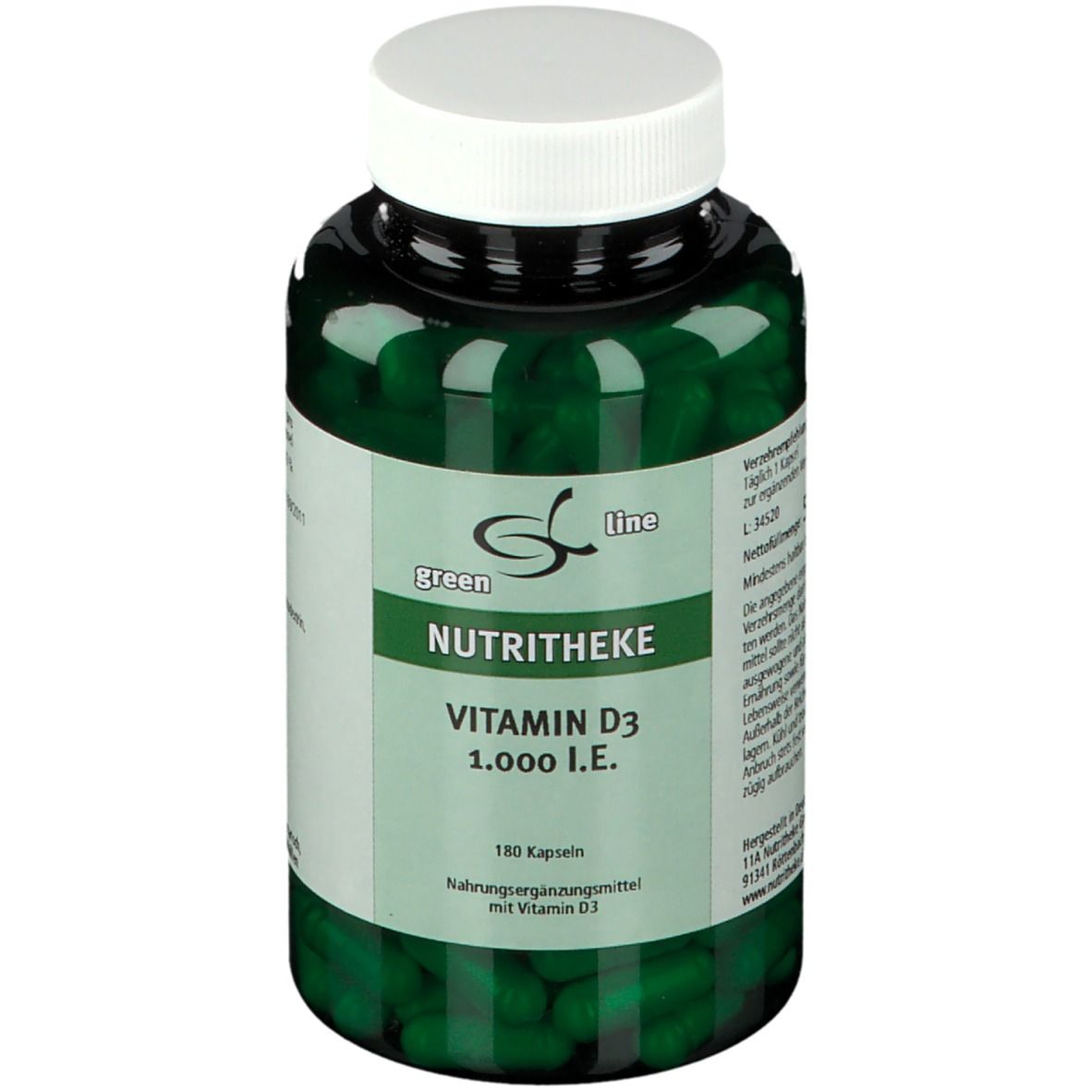 11 A Nutritheke GmbH green line Vitamin D3 1.000 I.e.