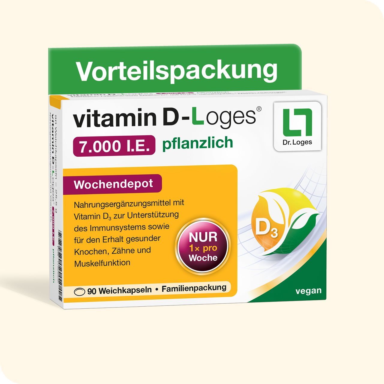 Dr. Loges + Co. GmbH vitamin D-Loges® 7.000 I.E pflanzlich