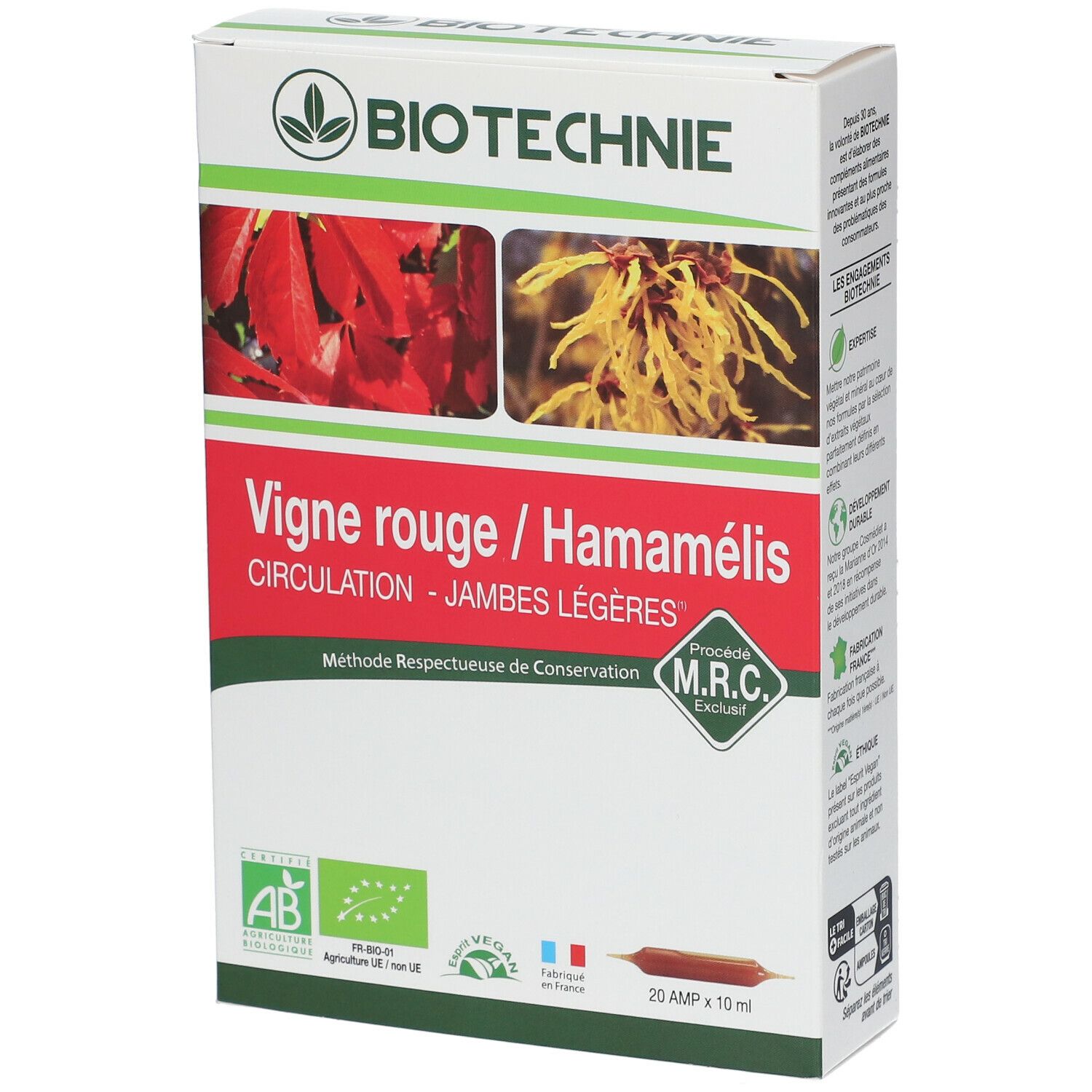 COSMEDIET Biotechnie Rote Weinrebe - Hamamelis Bio