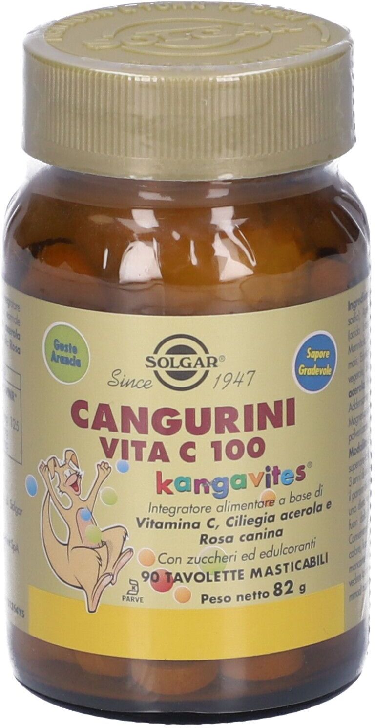 SOLGAR IT. MULTINUTRIENT SpA Solgar® Cangurini Vita C 100