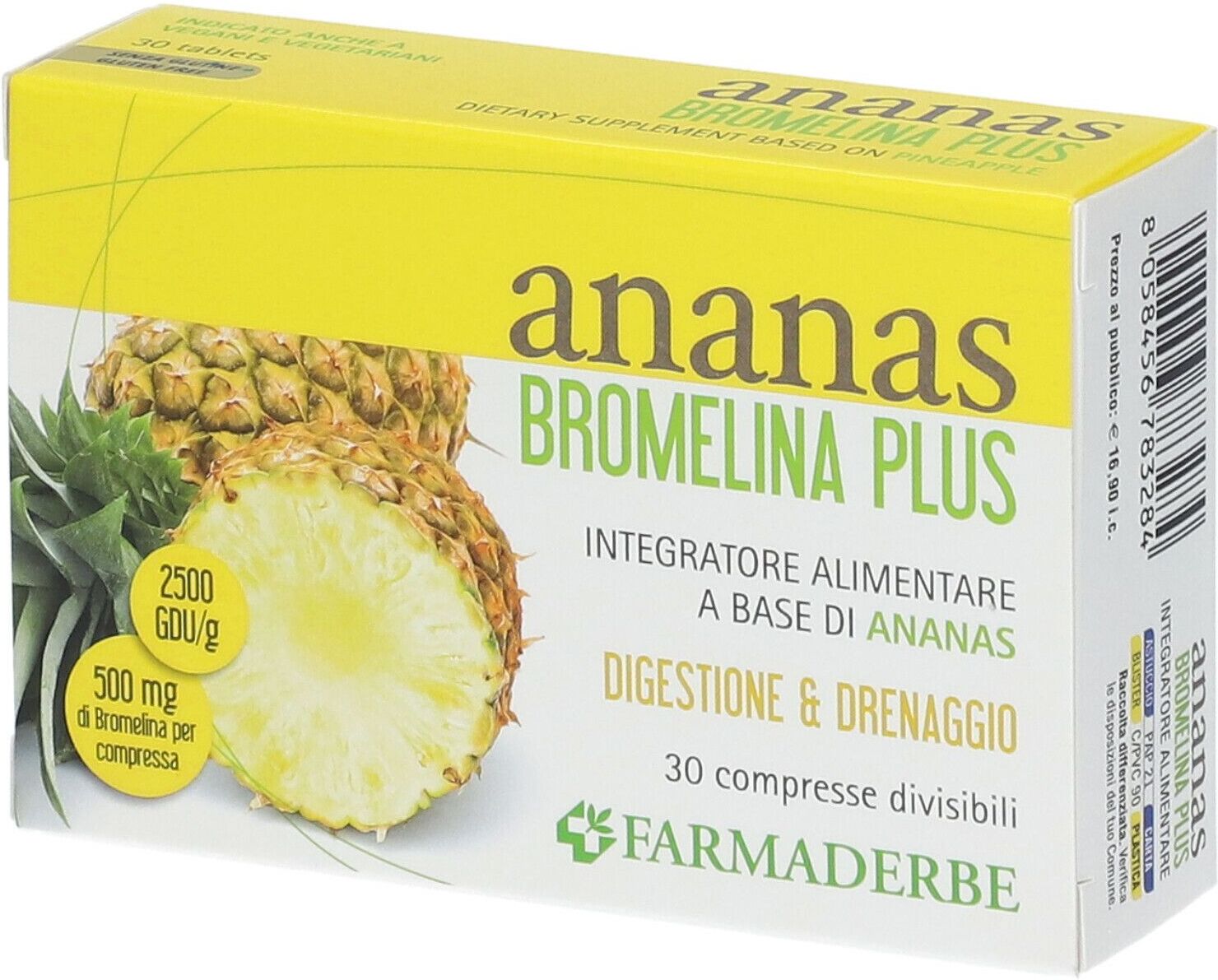 FARMADERBE Srl Farmaderbe Ananas Bromelin Plus