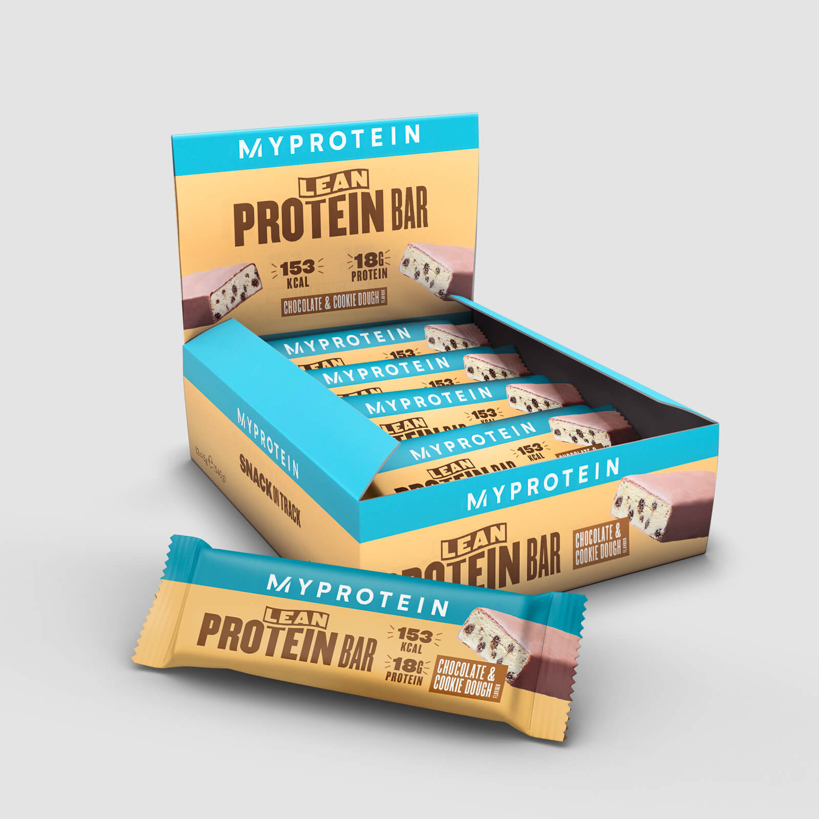 Myprotein Lean Proteinriegel - 12 x 45g - Chocolate and Cookie Dough