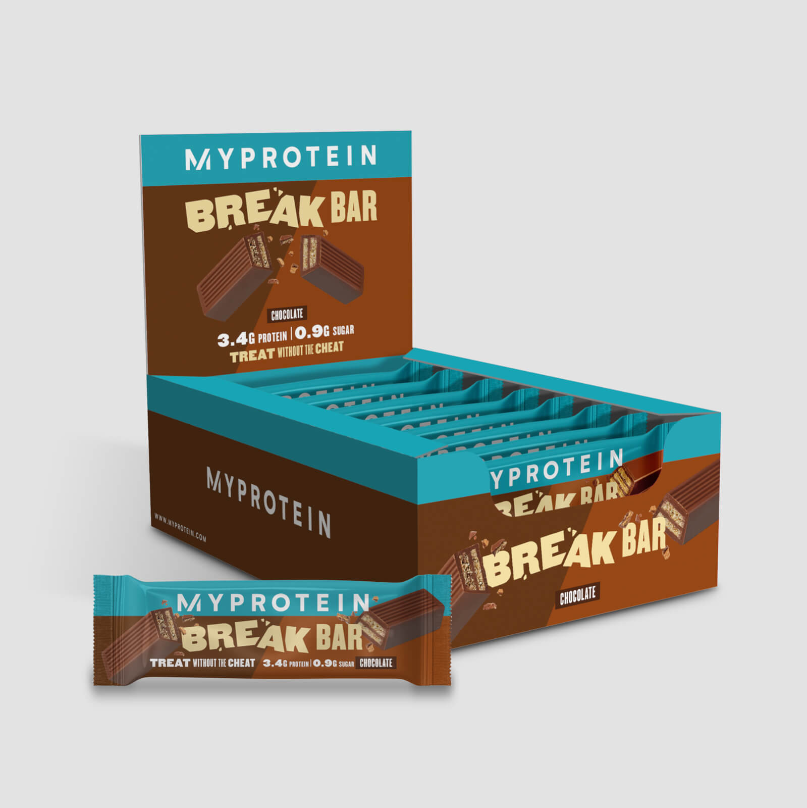 Myprotein Protein Break Bar - 16 x 21.5g - Schokolade