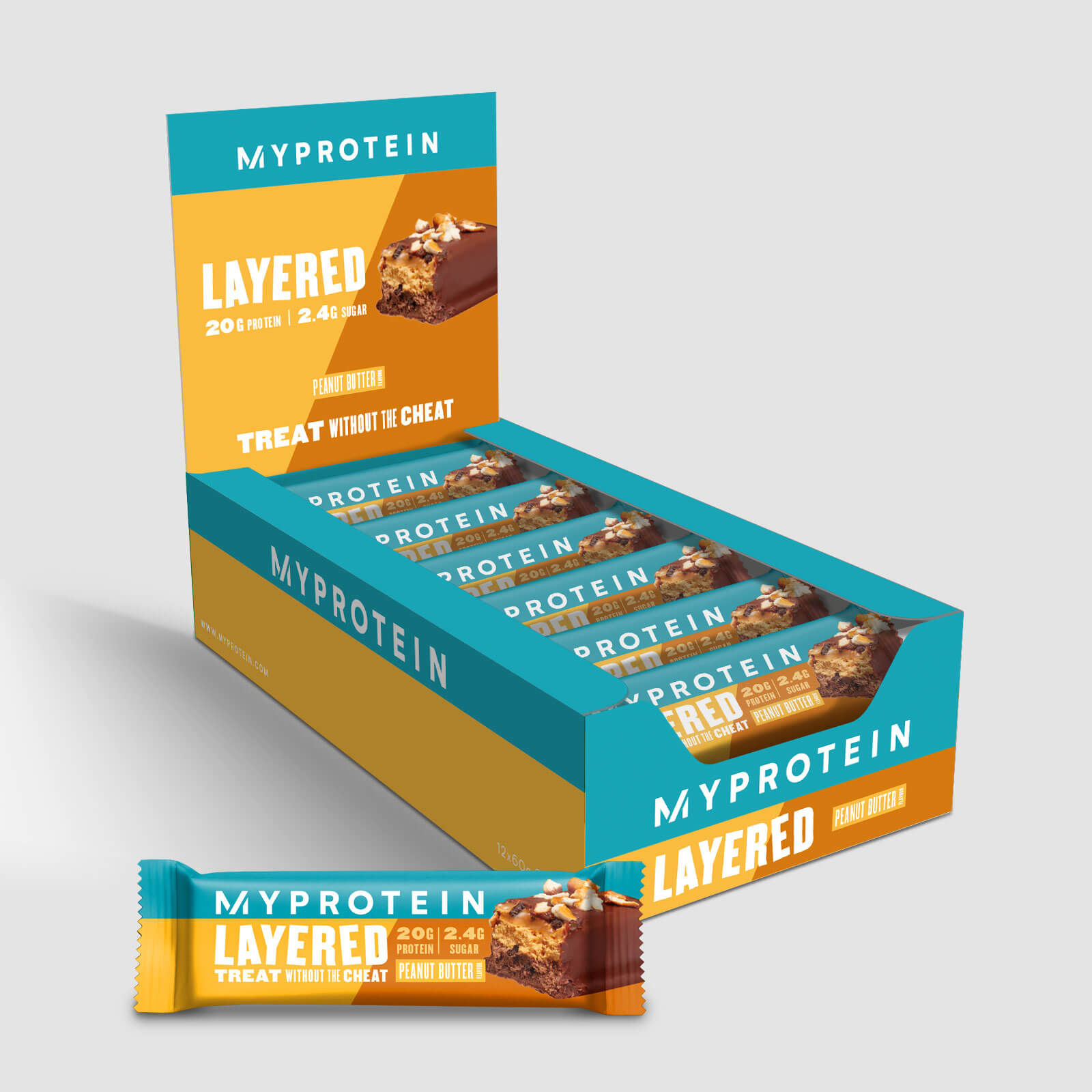 Myprotein 6 Layer Proteinriegel - Erdnussbutter