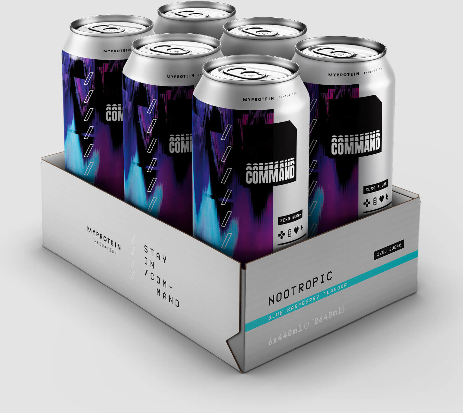 E-Sports Command Energy Drink - Blaue Himbeere