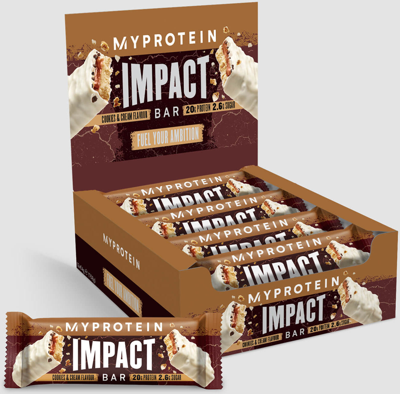 Myprotein Impact Proteinriegel - 12Riegeln - Cookies & Cream