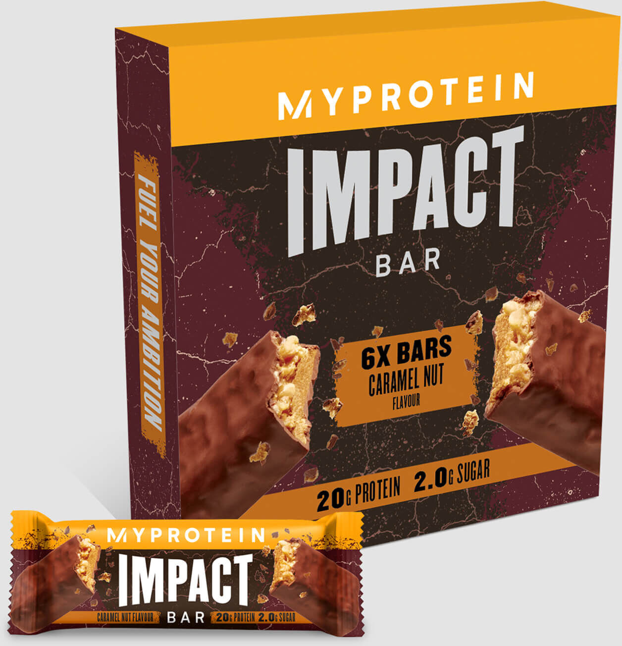 Myprotein Impact Proteinriegel - 6Riegeln - Karamell Nuss