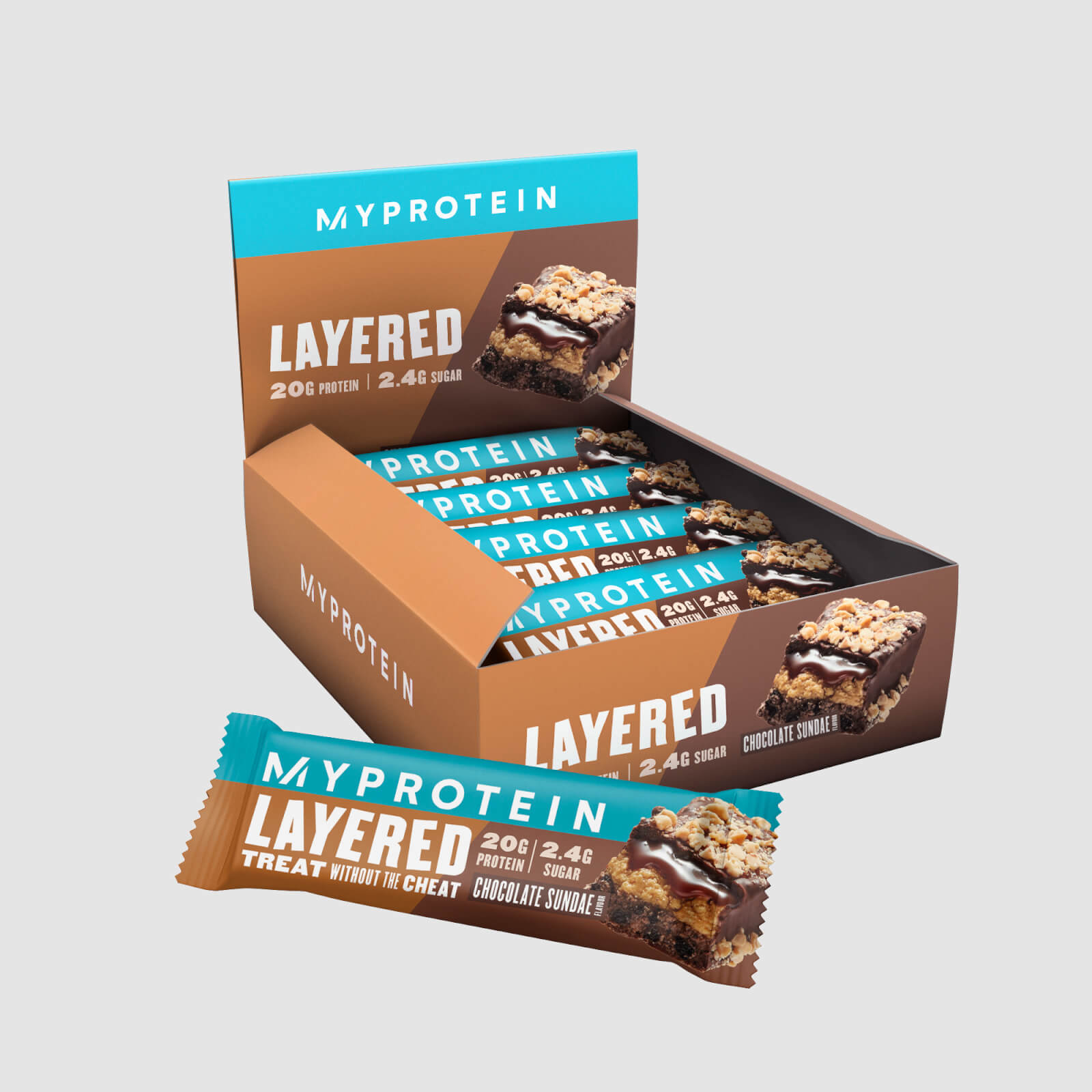 Myprotein Šestivrstvá proteinová tyčinka - Chocolate Sundae