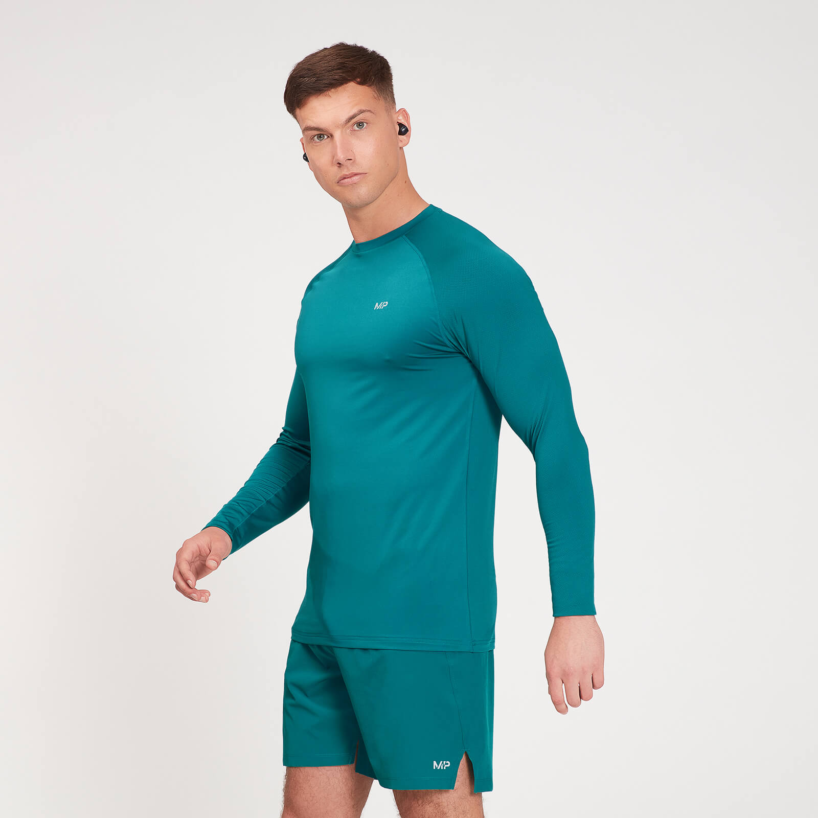 Mp Pánský Velocity top s dlouhým rukávem - Teal - XL