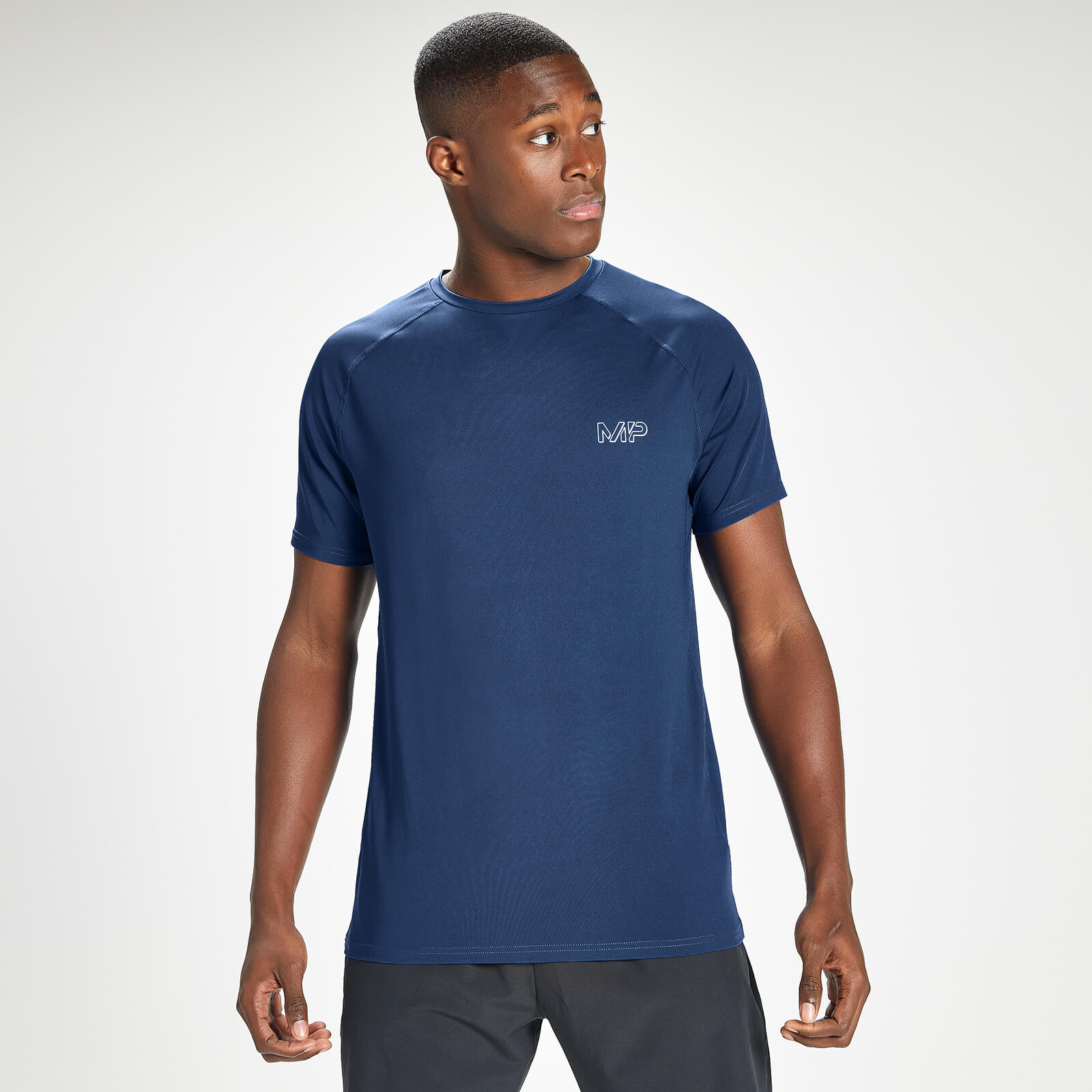 Mp pánské tričko s krátkým rukávem Infinity Mark Graphic Training – výrazně modré - S