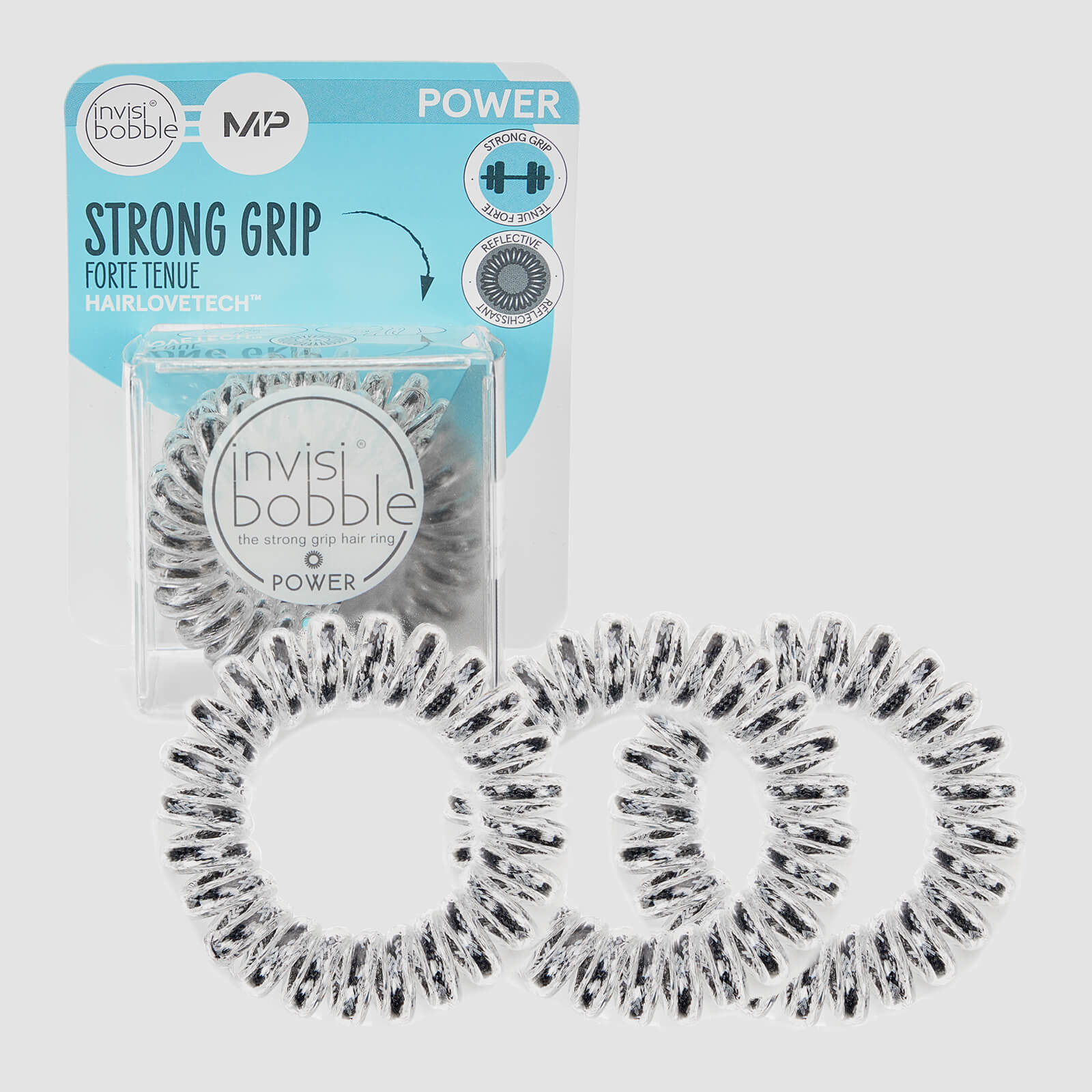 Mp X Invisibobble® Power reflexní – černá – 3 KUSY V BALENÍ