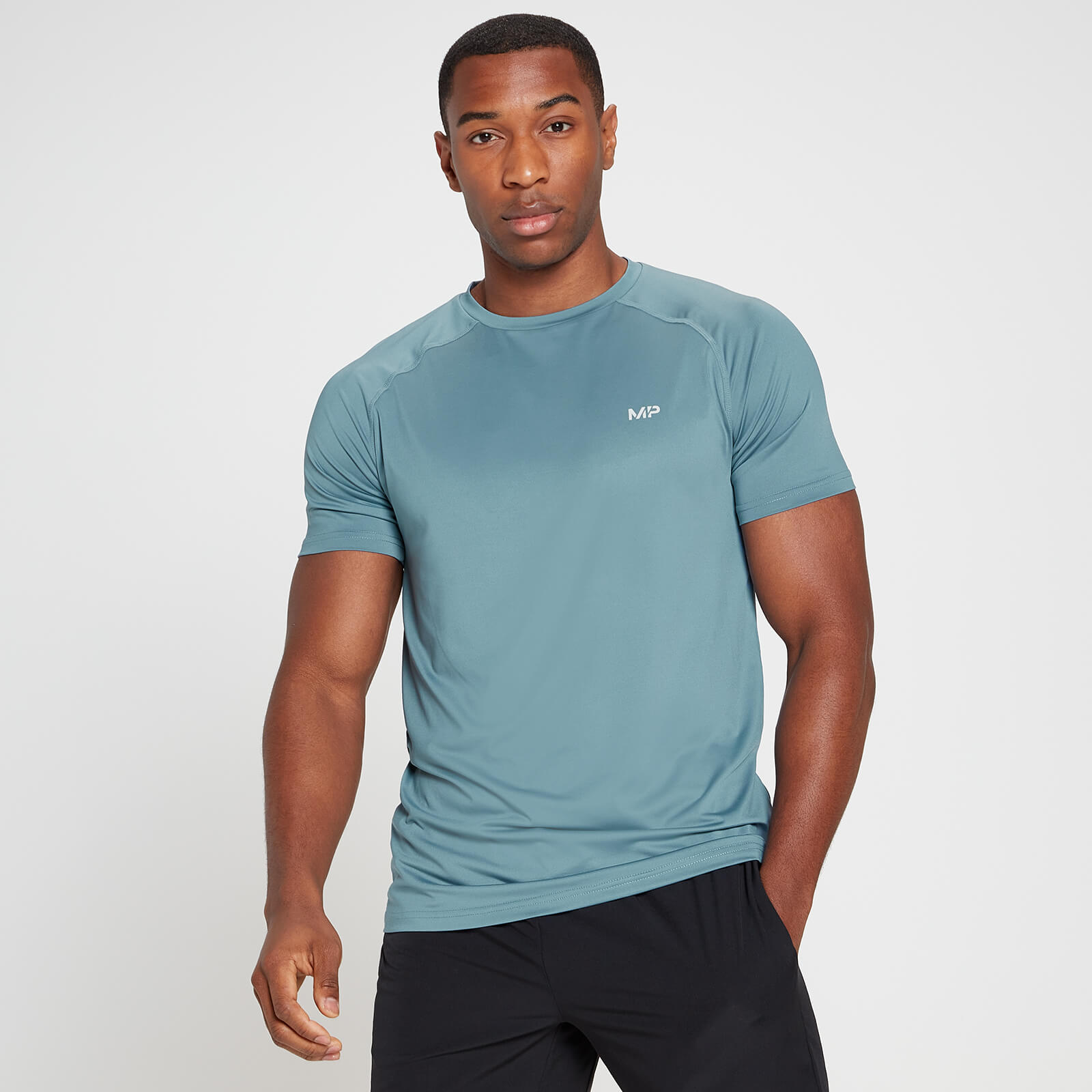 Mp pánské tričko s krátkým rukávem Run Graphic Training – modrý kámen - XL