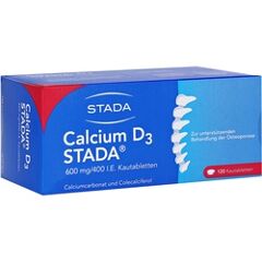 Calcium D3 STADA 600mg/400 I.E. Kautabletten 120 Stück