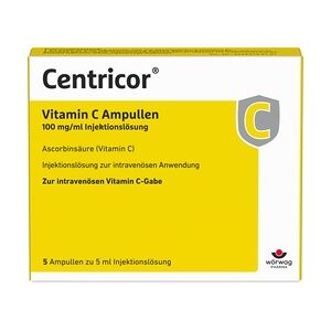 Wörwag Pharma GmbH & Co. KG Centricor Vitamin C 100mg/ml 500mg Injektionslösung 5x5 Milliliter