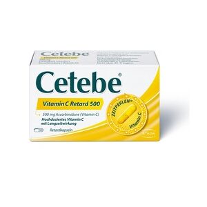 STADA Cetebe Vitamin C Retard 500mg Hartkapseln 120 Stück