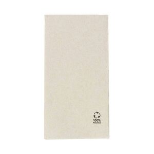 greenbox - Premium-rPapier-Servietten 40 x 40 cm, 2-lagig, 1/8 Falz, ungebleicht, 50 St.