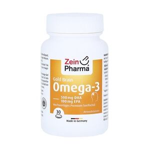 ZeinPharma Omega-3 Gold Gehirn DHA 500mg/EPA 100mg 30 Stück