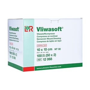 C P C medical GmbH & Co. KG VLIWASOFT Vlieskompressen steril 10x10 cm 6l. 50x2 Stück