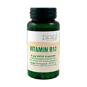 BIOS NATURPRODUKTE VITAMIN B12 9 μg Bios Kapseln 100 Stück