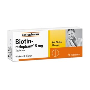 ratiopharm BIOTIN- 5 mg Tabletten Schöne Haare