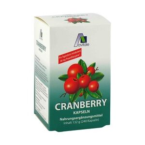 Avitale CRANBERRY KAPSELN 400 mg + gratis Cranberry Tee 240 Stück