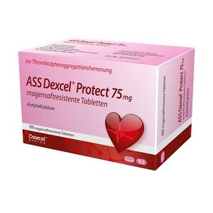 Dexcel Pharma ASS Dexcel Protect 75mg Tabletten magensaftresistent 100 Stück