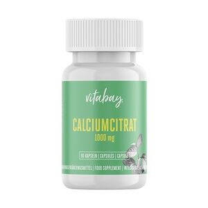Vitabay CV CALCIUMCITRAT 1000 mg Kalzium hochdosiert Kapseln 90 Stück