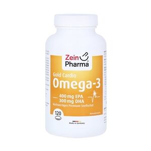 ZeinPharma Omega-3 Gold Herz DHA 300 mg/EPA 400 mg Softgelkapseln 120 Stück