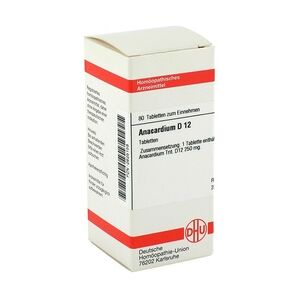 DHU-ARZNEIMITTEL ANACARDIUM D 12 Tabletten 80 Stück