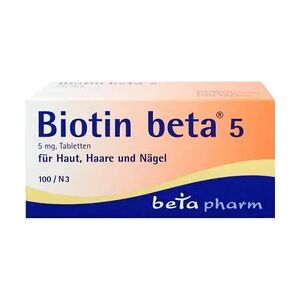 betapharm BIOTIN BETA 5 Tabletten Schöne Haare