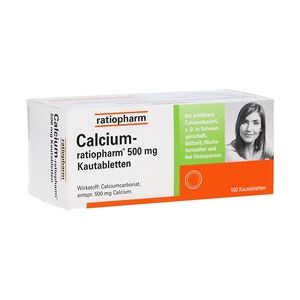 Calcium-ratiopharm 500mg Kautabletten 100 Stück
