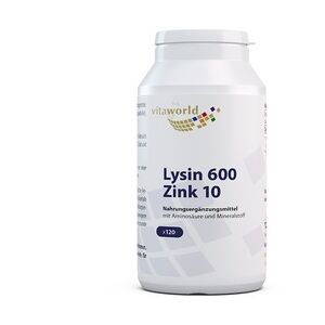 VITA-WORLD Vita World LYSIN 600 mg plus Zink 10 mg Kapseln Mineralstoffe