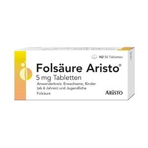 Pharma FOLSÄURE ARISTO 5 mg Tabletten Vitamine