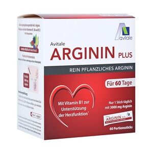 Avitale ARGININ PLUS Vitamin B1+B6+B12+Folsäure Sticks 60x5.9 Gramm