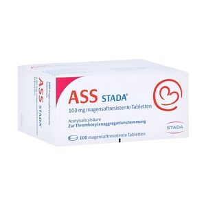 ASS STADA 100mg Tabletten magensaftresistent 100 Stück