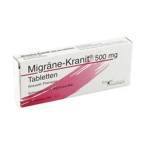 Hermes Arzneimittel Migräne-Kranit 500mg Tabletten 20 Stück