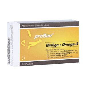proSan pharmazeutische Vertriebs GmbH PROSAN Ginkgo+Omega-3 Kapseln 30 Stück