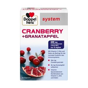 Queisser DOPPELHERZ Cranberry Granatapfel system Kapseln 60 Stück